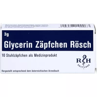 GLYCERIN ZÄPFCHEN Rösch 3 g székrekedés ellen, 10 db