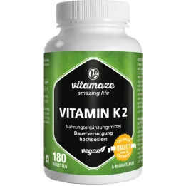 VITAMIN K2 200 μg magas dózisú vegán tabletta, 180 db