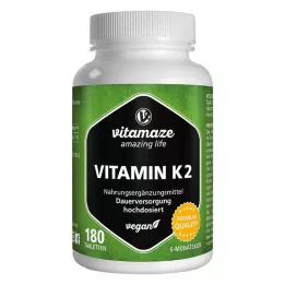 VITAMIN K2 200 μg magas dózisú vegán tabletta, 180 db