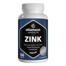 ZINK 25 mg-os nagy dózisú vegán tabletta, 180 db