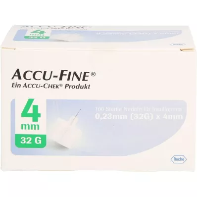 ACCU FINE steril tűk inzulintollakhoz 4 mm 32 G, 100 db