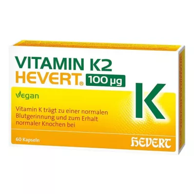 VITAMIN K2 HEVERT 100 μg-os kapszula, 60 db