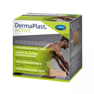 Dermaplast Active Kineziológiai Tape 5 cmx5 m bézs, 1 db