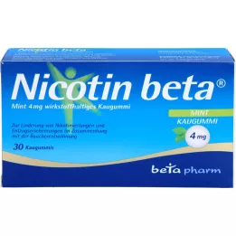 NICOTIN béta menta 4 mg hatóanyagú rágógumi, 30 db