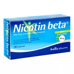 NICOTIN béta menta 4 mg hatóanyagú rágógumi, 30 db