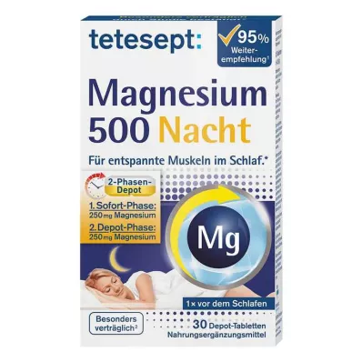 TETESEPT Magnézium 500 éjszakai tabletta, 30 db