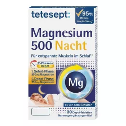 TETESEPT Magnézium 500 éjszakai tabletta, 30 db