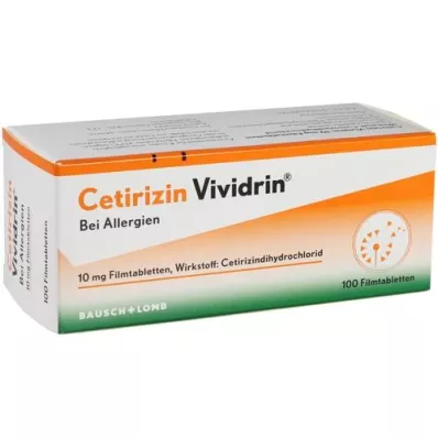 CETIRIZIN Vividrin 10 mg filmtabletta, 100 db