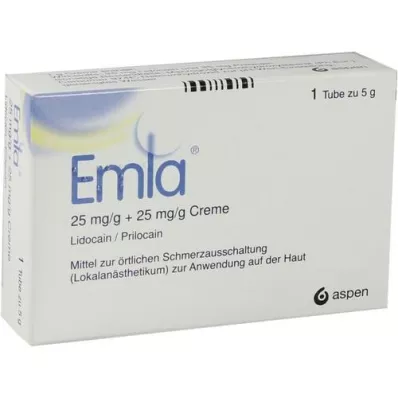 EMLA 25 mg/g + 25 mg/g krém + 2 Tegaderm tapasz, 5 g