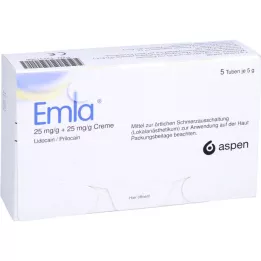 EMLA 25 mg/g + 25 mg/g krém + 12 Tegaderm tapasz, 5X5 g