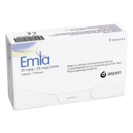 EMLA 25 mg/g + 25 mg/g krém + 12 Tegaderm tapasz, 5X5 g