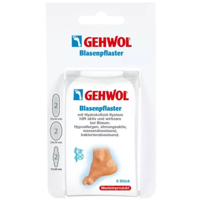 GEHWOL Hólyagtapasz válogatott, 6 db