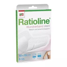RATIOLINE Sebkötszer 15x10 cm steril, 5 db