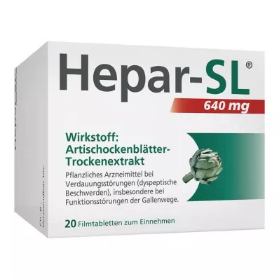 HEPAR-SL 640 mg filmtabletta, 20 db