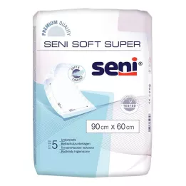 SENI Soft Super ágyvédő párna 90x60 cm, 5 db