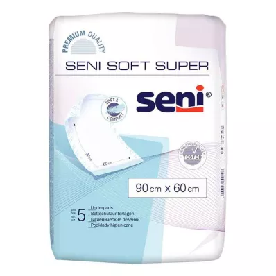 Seni Soft Super ágyvédő alátétek 90x60 cm, 5 db