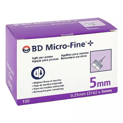 BD Micro-Fine + Pen tűk 0,25x5 mm, 100 db