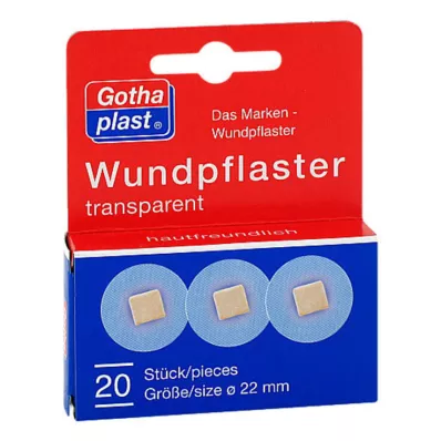 Gothaplast sebtapasz átmérője 2,2 cm átlátszó, 20 db