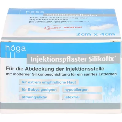 INJEKTIONSPFLASTER Silikofix 2x4 cm Höga, 100 db