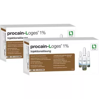 PROCAIN-Loges 1%-os oldatos injekciós ampullák, 100X2 ml