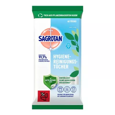 Sagrotan higiéniai tisztító törlőkendők, 60 db Sagrotan higiéniai tisztító törlőkendők, 60 db