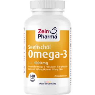 OMEGA-3 1000 mg tengeri halolaj lágy kapszula nagy dózisban, 140 db