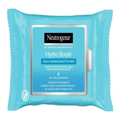 Neutrogena Hydro Boost Aqua tisztítókendők, 25 db