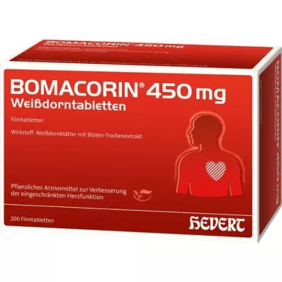 BOMACORIN 450 mg galagonya tabletta, 200 db