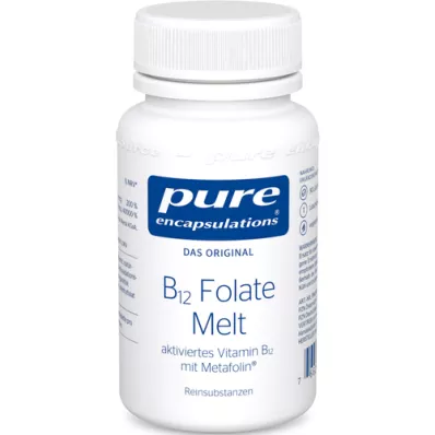 PURE ENCAPSULATIONS B12 Folsav olvadótabletta, 90 db