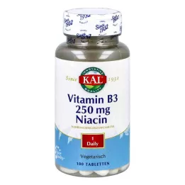 VITAMIN B3 NIACIN 250 mg tabletta, 100 db