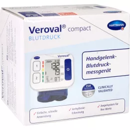 VEROVAL kompakt csuklós vérnyomásmérő, 1 db