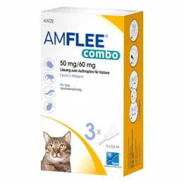 AMFLEE combo 50/60mg belsőleges oldat macskáknak, 3 db