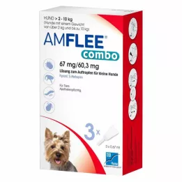 AMFLEE combo 67/60,3 mg belsőleges oldat kutyáknak 2-10 kg, 3 db