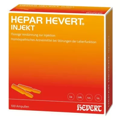 HEPAR HEVERT injekciós ampullák, 100X2 ml