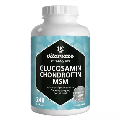 GLUCOSAMIN CHONDROITIN MSM C-vitamin kapszula, 240 kapszula