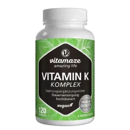 VITAMIN K1+K2 komplex magas dózisú vegán kapszula, 120 db