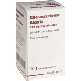 CALCIUMCARBONAT ABANTA 500 mg rágótabletta, 100 db