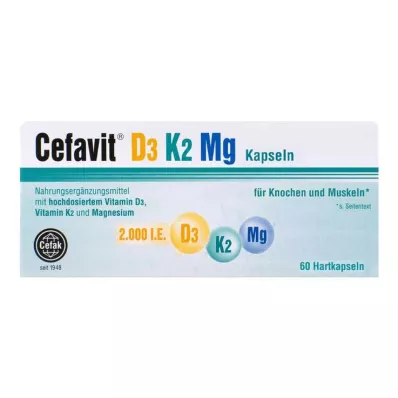 Cefavit D3 K2 Mg kemény kapszula, 60 db