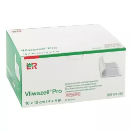 VLIWAZELL Pro superabsorb.compress.steril 10x10 cm, 10 db
