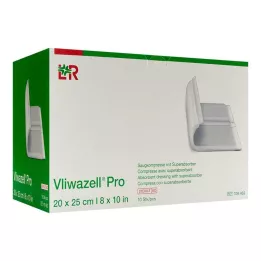 VLIWAZELL Pro superabsorb.compress.steril 20x25 cm, 10 db