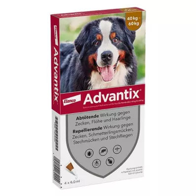 ADVANTIX Spot-on oldat 40-60 kg-os kutyákhoz, 4X6,0 ml
