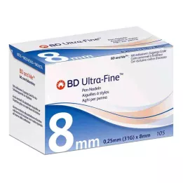BD ULTRA-FINE tolltűk 8 mm 31 G 0,25 mm, 105 db