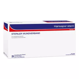 HANSAPOR steril sebkötszer 10x20 cm, 25 db