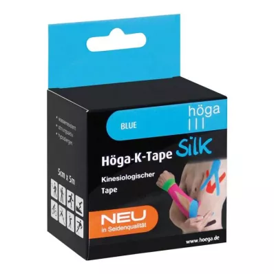Höga-K-Tape Silk 5 cmx5 m kék kinesiolog.tape, 1 db