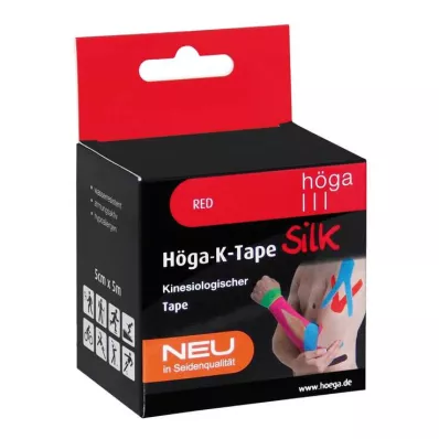 Höga-K-Tape Silk 5 cmx5 m piros kineziolog. szalag, 1 db