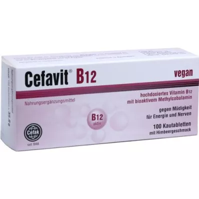 CEFAVIT B12 rágótabletta, 100 db