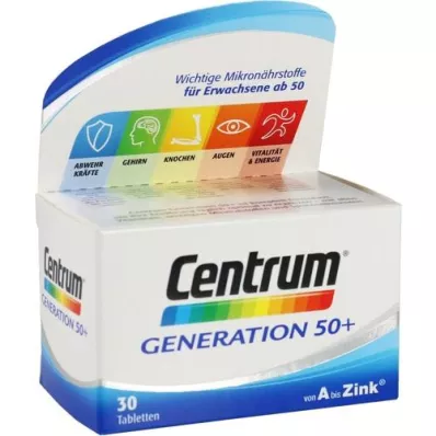 CENTRUM 50+ generációs tabletta, 30 db