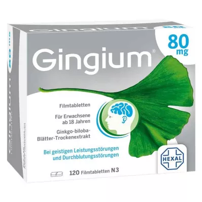 Gingium 80 mg filmtabletta, 120 db Gingium 80 mg filmtabletta, 120 db