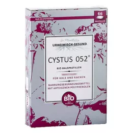 CYSTUS 052 Szerves torokpasztillák, 66 db