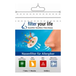 FILTER YOUR LIFE Orrszűrő allergiásoknak L méretű, 7X2 db